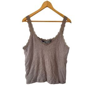 Millstrand Co. Light Brown Sylvie Lace Plush Lining Tank Camisole